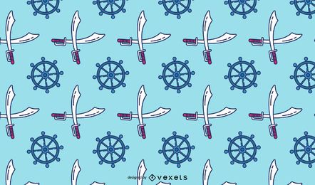 Pirate elements pattern design