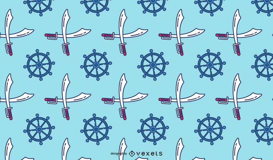 Pirate elements pattern design Pirate elements pattern design
