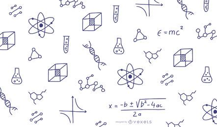 Mathe kritzelt Illustration