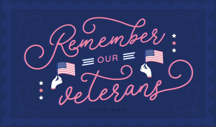 Fundo de letras do dia dos veteranos Fundo de letras do dia dos veteranos