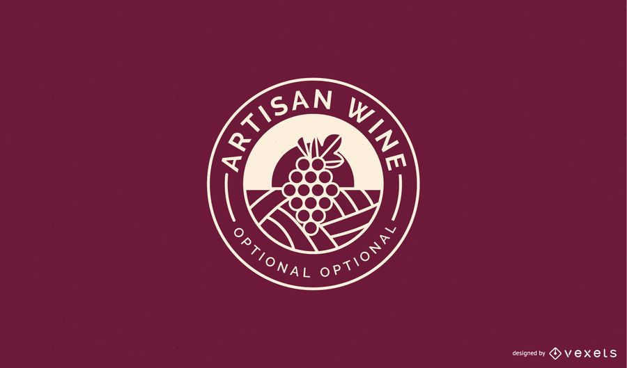 Wine business logo template Wine business logo template