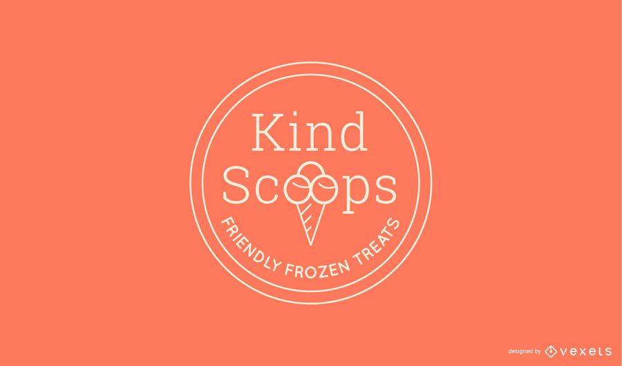 Ice cream logo template Ice cream logo template