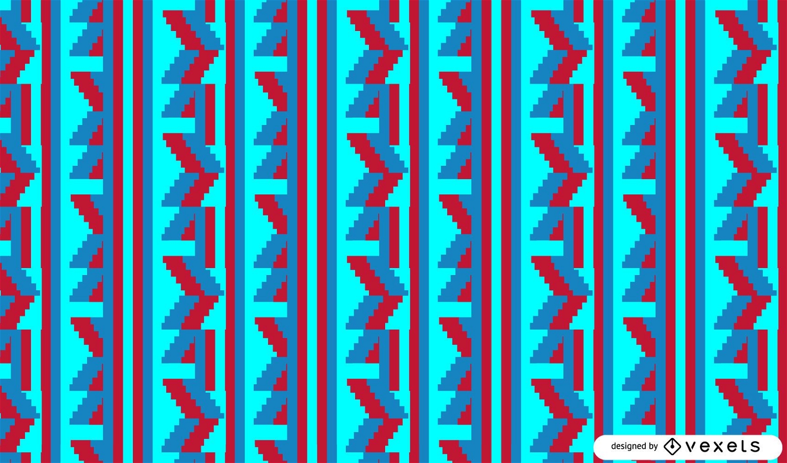 Bright tribal pattern design