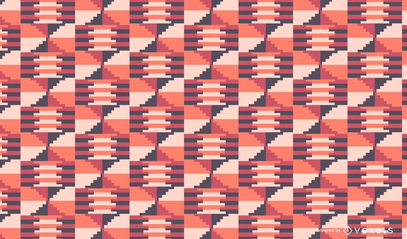 Diseño de patrón tribal rosa