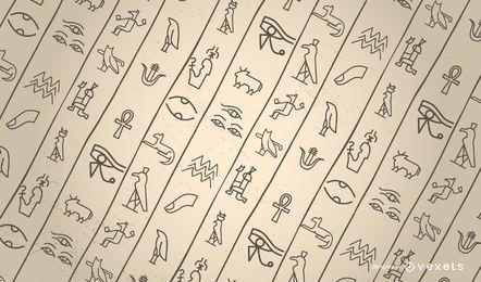 Egyptian symbols pattern design