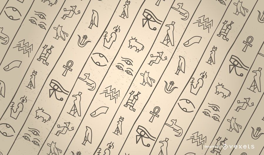 Egyptian symbols pattern design Egyptian symbols pattern design
