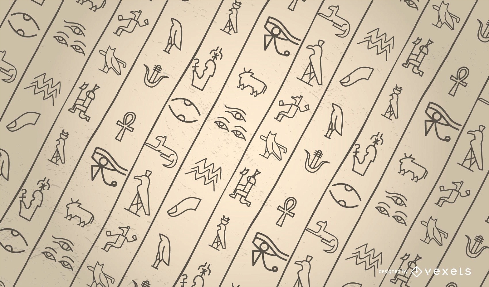 Egyptian symbols pattern design