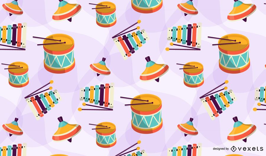 Colorful toys pattern design Colorful toys pattern design