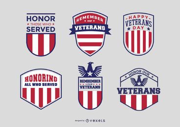 Pacote de emblemas de veteranos
