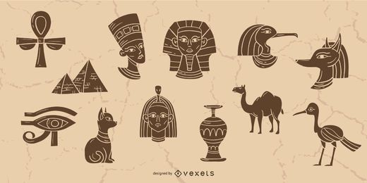 Colección de elementos de Egipto Colección de elementos de Egipto