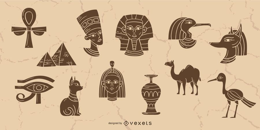 Colección de elementos de Egipto Colección de elementos de Egipto