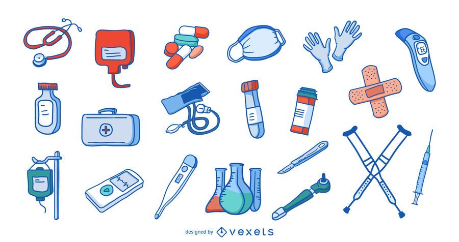 Hospital elements collection Hospital elements collection