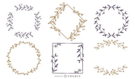 Ornament Frames gesetzt Ornament Frames gesetzt