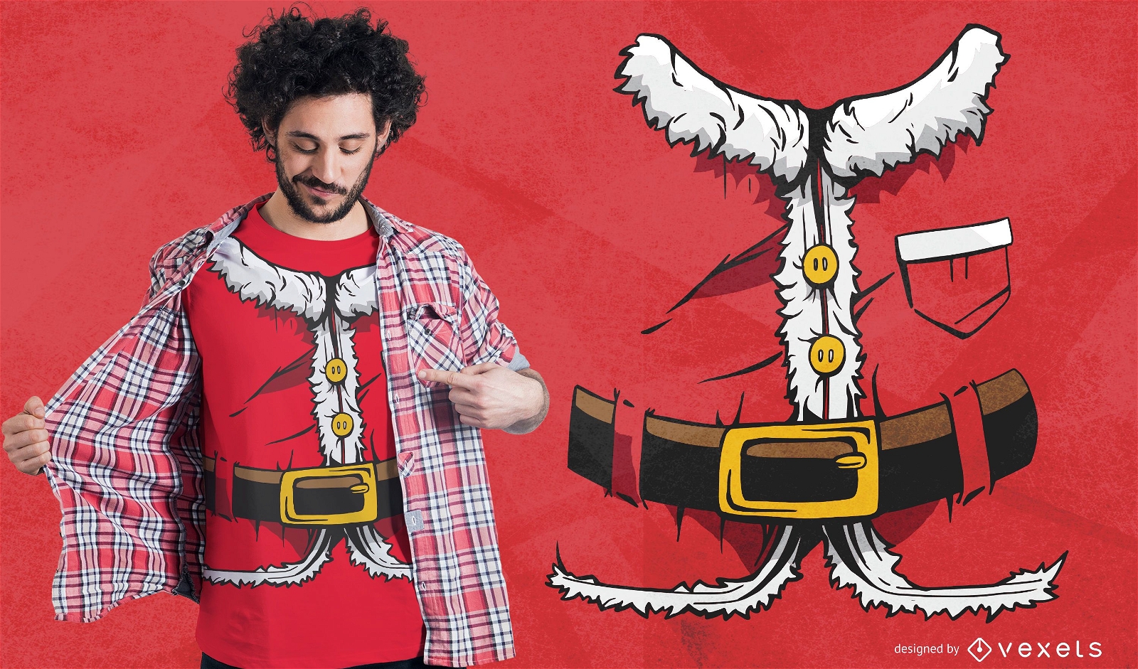 Santa suit t-shirt design
