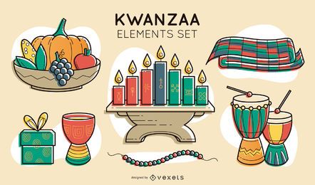 Kwanzaa elements set Kwanzaa elements set