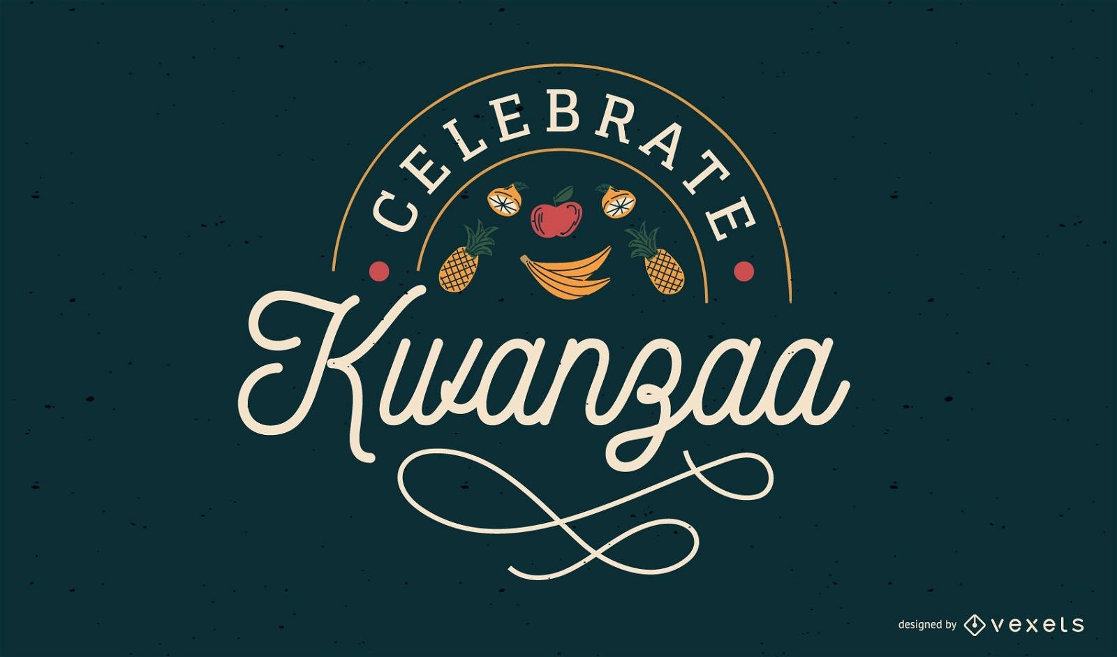 Feiern Sie Kwanzaa Schriftzugdesign