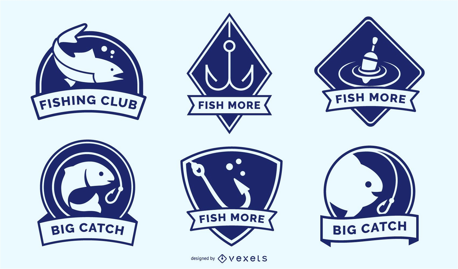Paquete de insignias de pesca