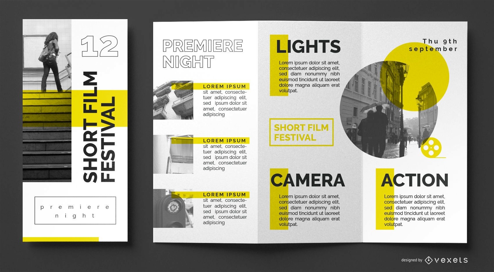 Film festival brochure template