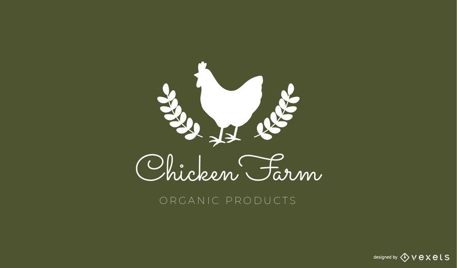Chicken farm logo template Chicken farm logo template