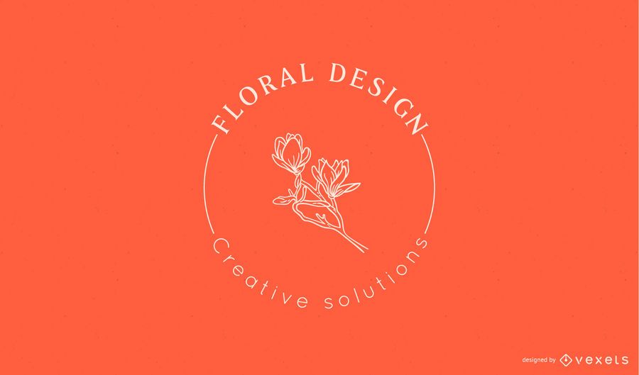 Floral design logo template Floral design logo template