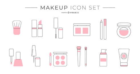 Makeup duotone icon set Makeup duotone icon set