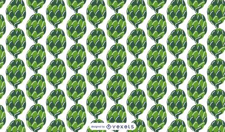 Diseño de patrón de conos de pino verde Diseño de patrón de conos de pino verde