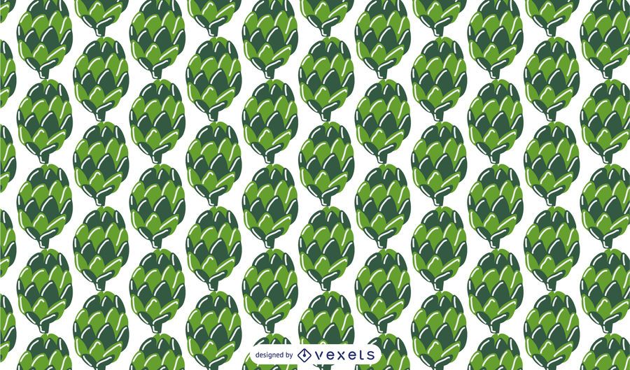 Green pine cones pattern design Green pine cones pattern design