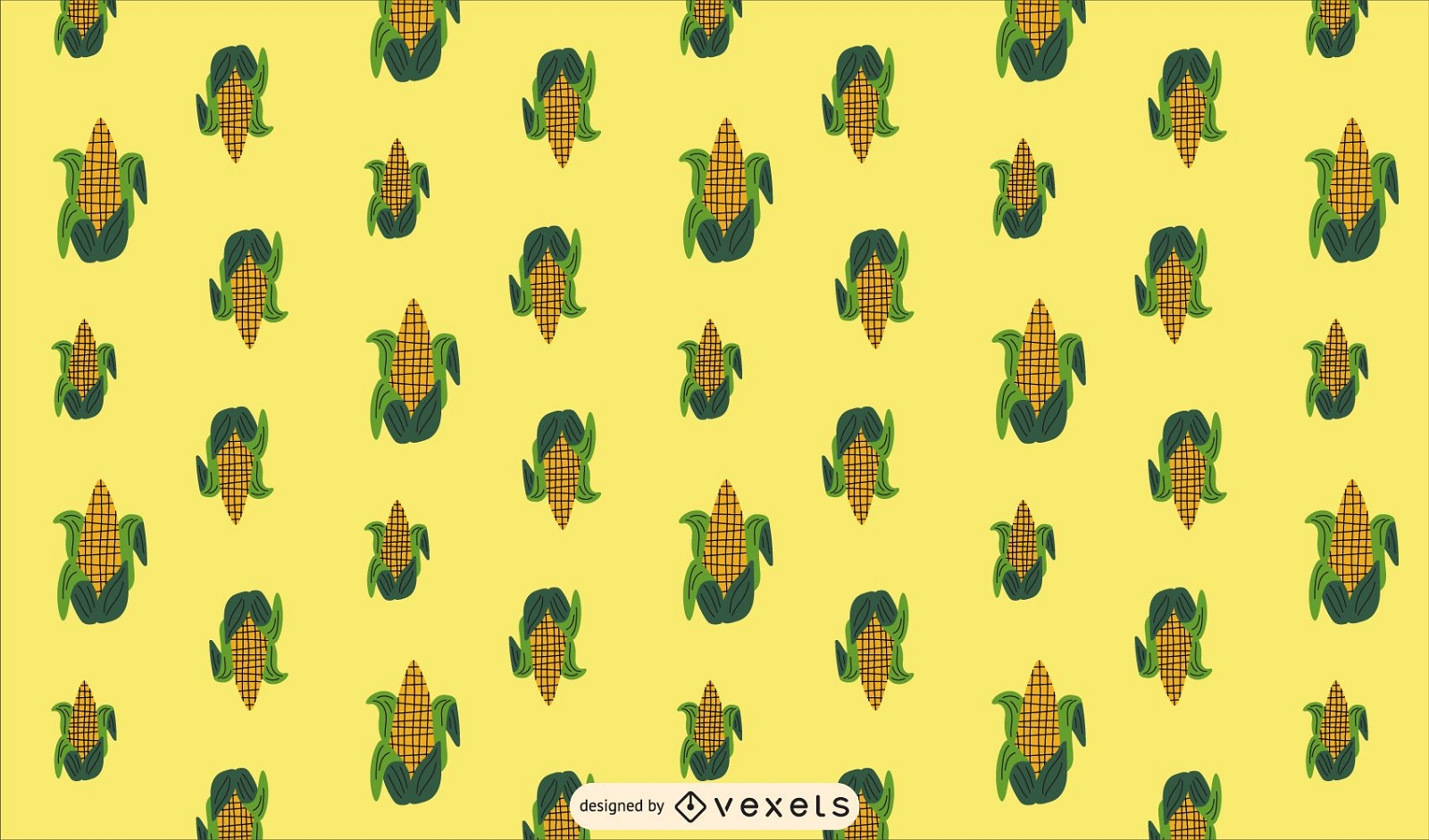 Desenho de padrão de milho