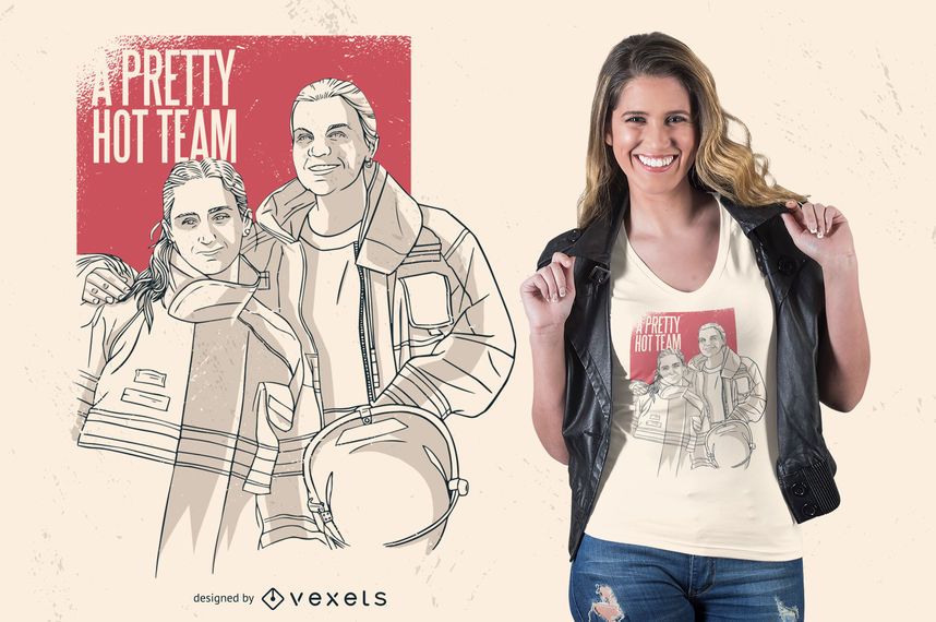 Design de camiseta muito quente da equipe Design de camiseta muito quente da equipe