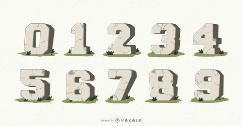 Stone numbers vector set
