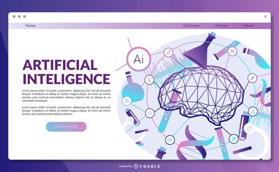 Technology Web Landing Page Template Technology Web Landing Page Template