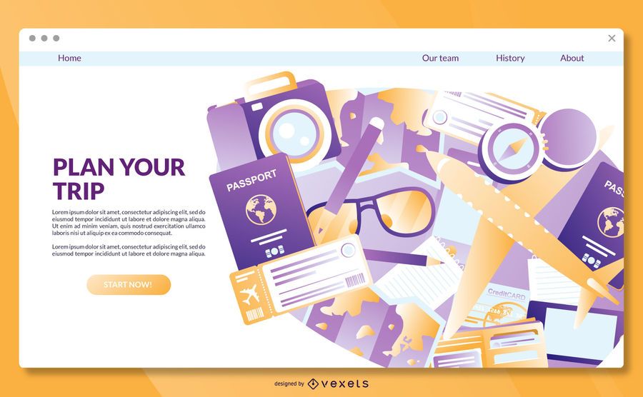 Reise-Landing-Page-Vorlage Reise-Landing-Page-Vorlage
