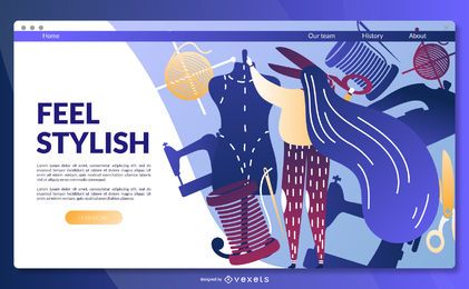 Feel stylish landing page template Feel stylish landing page template