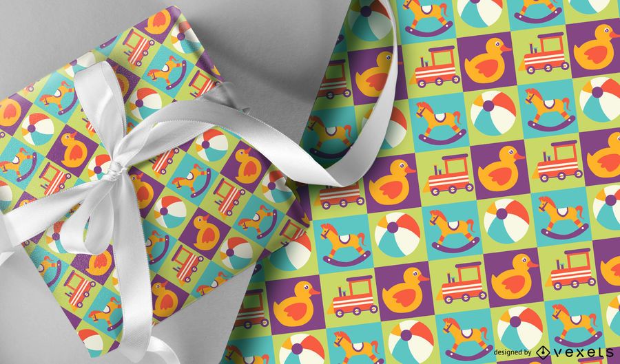Colorful kids toys pattern design Colorful kids toys pattern design
