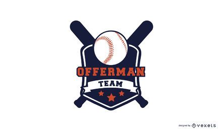 Plantilla de logotipo de béisbol Plantilla de logotipo de béisbol