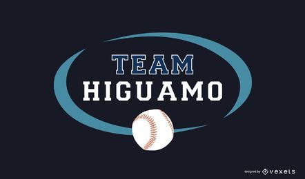 Plantilla de logotipo de equipo de béisbol