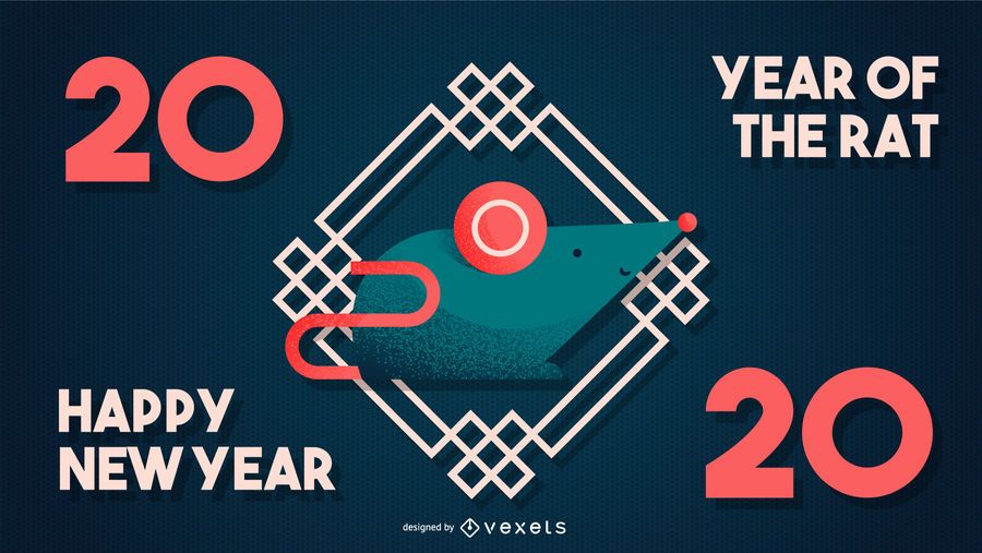 Chinese year of the rat banner Chinese year of the rat banner