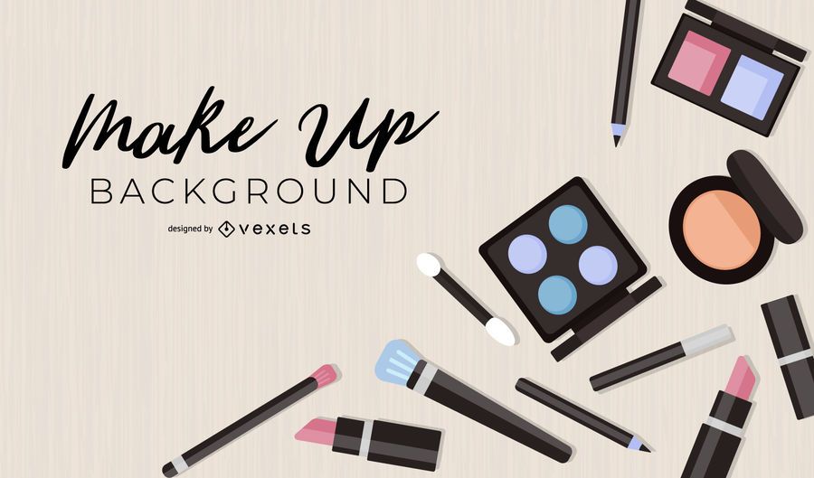 Makeup background composition Makeup background composition