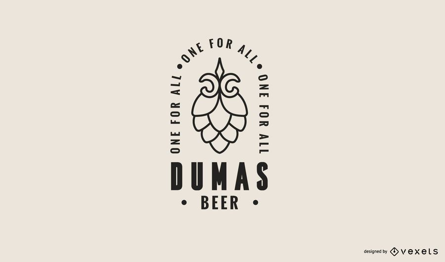 Plantilla de logotipo de cerveza dumas Plantilla de logotipo de cerveza dumas