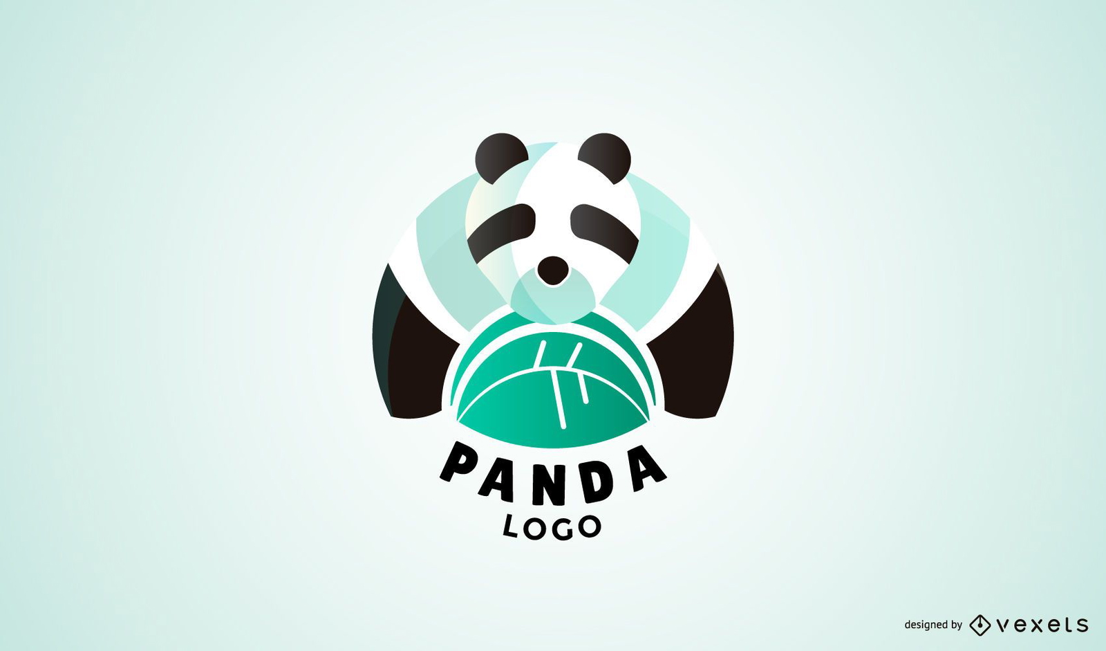 Modern panda logo template