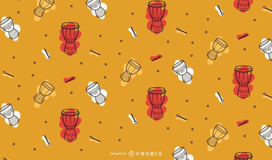 Kwanzaa drums pattern design Kwanzaa drums pattern design