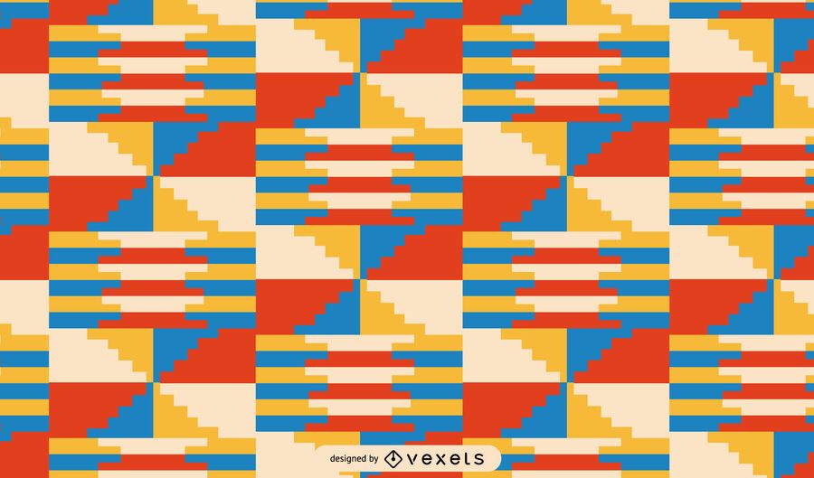 Diseño de patrón tribal colorido Kwanzaa Diseño de patrón tribal colorido Kwanzaa