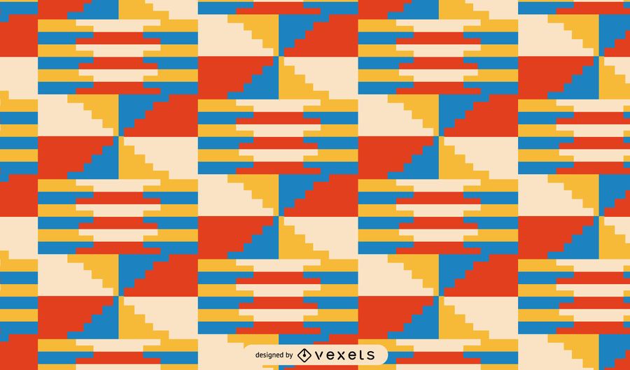 Design de padrão tribal colorido de Kwanzaa Design de padrão tribal colorido de Kwanzaa