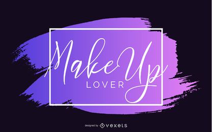 Diseño de banner de amante de maquillaje Diseño de banner de amante de maquillaje