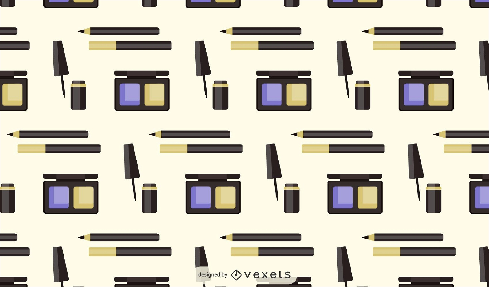 Makeup products pattern design