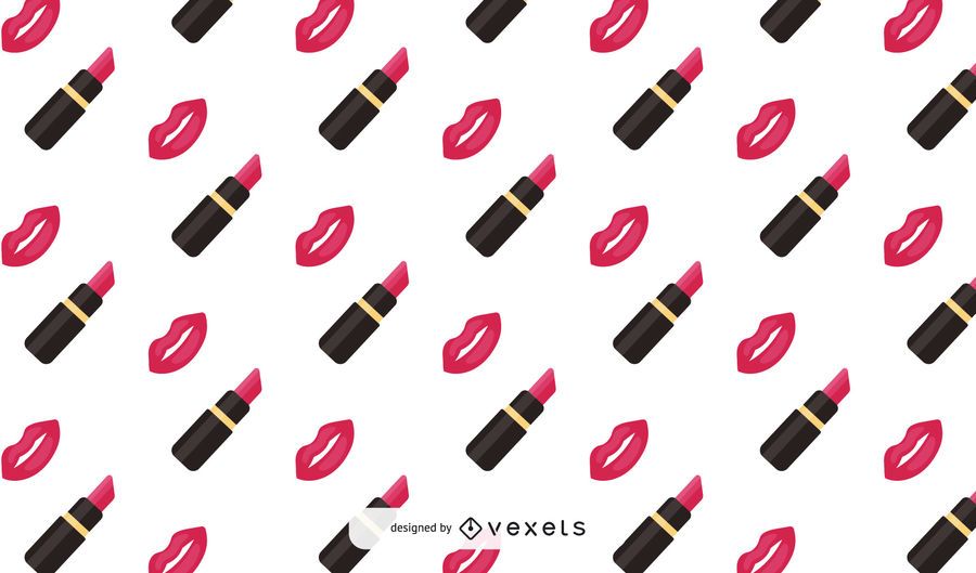 Lipstick kiss pattern design Lipstick kiss pattern design