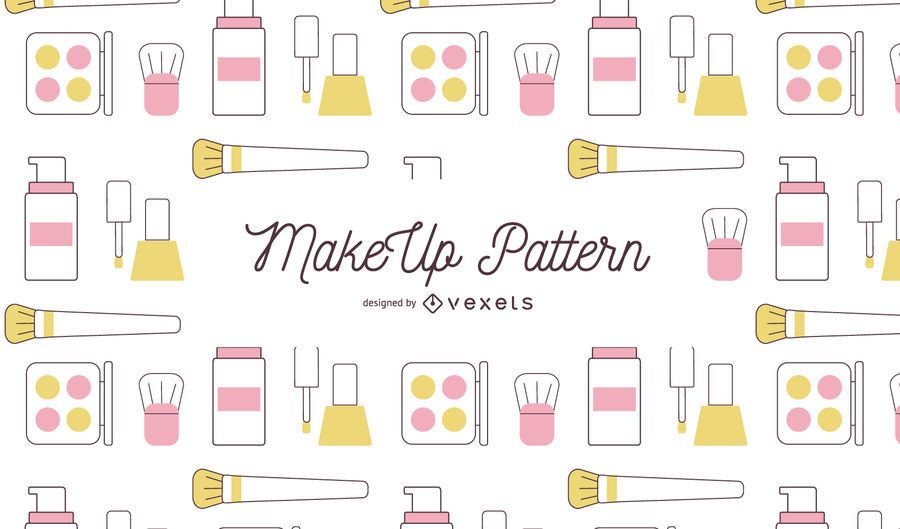 Diseño de patrón de trazo de maquillaje Diseño de patrón de trazo de maquillaje