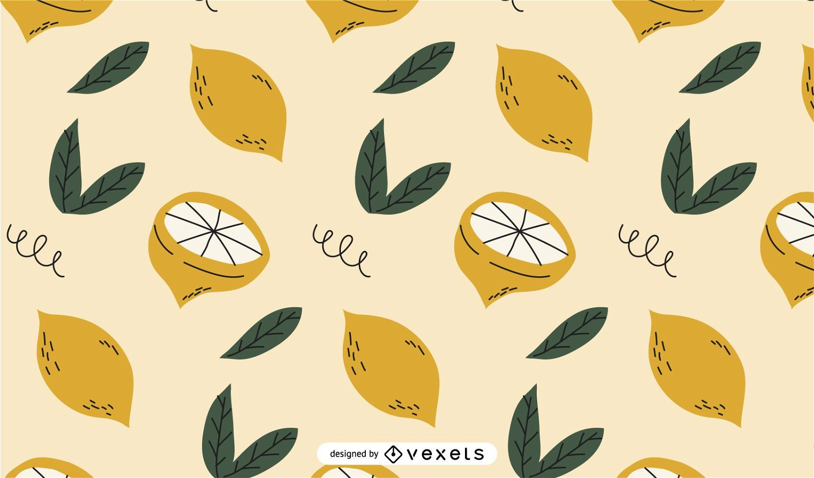 Diseño de patrón de limones