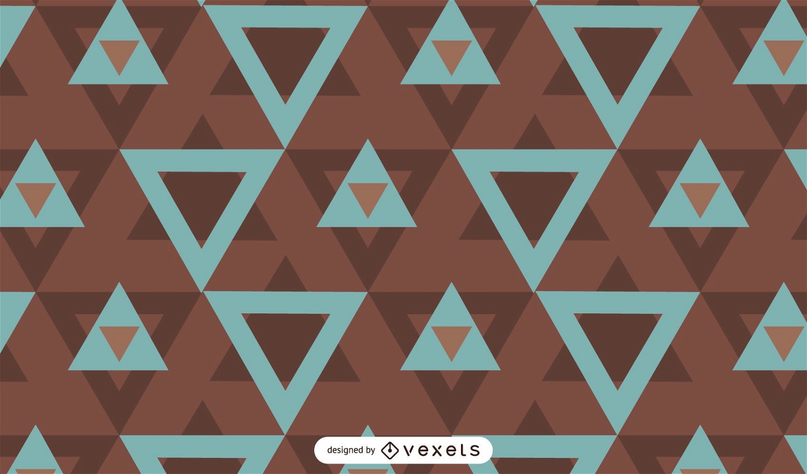 Geometrical abstract triangles pattern design