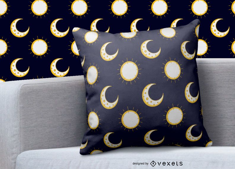Moon sun pattern design Moon sun pattern design